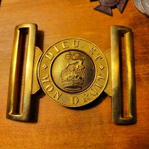 British Army parade belt buckle Queen Elizabeth II